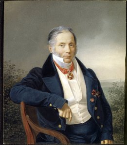 Portret van schilder Alexander Sauerweld (1782-1844)