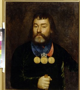 Portret van de dichter Konstantin Zlobin (1777-1813) door School Russian