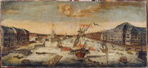 Uitzicht op de kades van de Neva (Sint-Petersburg)