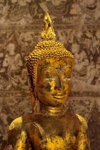 Ayutthaya stijl Boeddhabeeld (verguld brons)