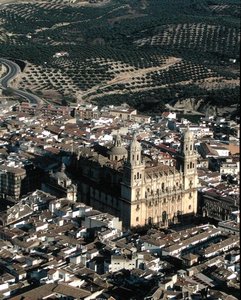 Luchtfoto van de Kathedraal van Jaen door School Spanish