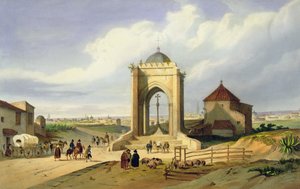 Uitzicht op de stad Sevilla vanaf de Cruz del Campo