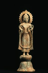 Boeddha, Davaravati Periode (brons)