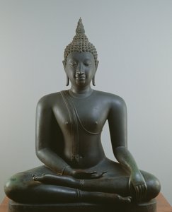 Boeddha zittend in meditatie, Sukhothai stijl