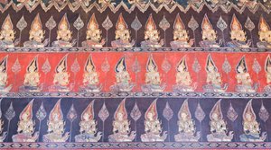 Muurschilderingen in de Buddhaisawan-kapel, paleis van Wang Na door School Thai