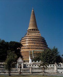 Uitzicht op de boeddhistische tempel