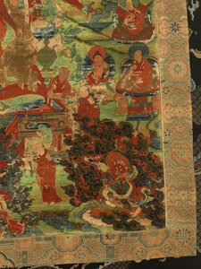 (detail) van de derde Panchen Lama Losan Penden Yeshe door School Tibetan