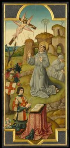 St. Franciscus ontvangt de stigmata; (verso) Christus in de tuin van Getsemane, circa 1470