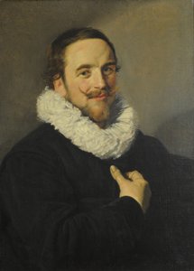 Portret van een heer door School of Frans Hals