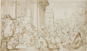 Massacre of the Innocents (recto); Figuur Schetsen (verso)