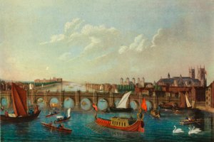 De Koninklijke Barge op de Rivier de Theems, Londen