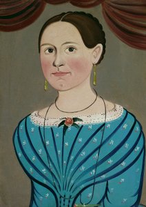 Vrouw in een Blauwe Jurk, ca. 1840