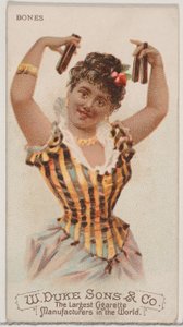 Botten, uit de serie Muziekinstrumenten N82 voor Duke merk sigaretten, 1888 door Schumacher and Ettlinger