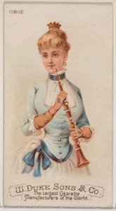 Hobo, uit de serie Muziekinstrumenten N82 voor Duke merk sigaretten, 1888 door Schumacher and Ettlinger