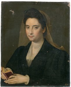 Portret van een dame met een boek (