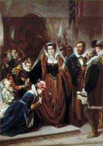 de Koningin Mary 1e Stuart (1542-1587) loopt naar het Schavot door Scipione Vannutelli