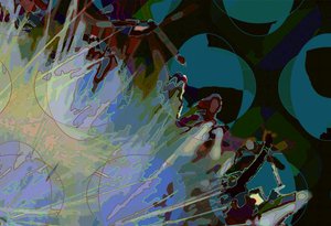 Artisjok abstract horizontaal 8