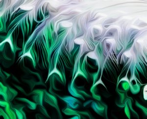 Groen Abstract door Scott J. Davis