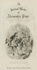 Scène uit The Rape of the Lock, door Alexander Pope door Scottish School
