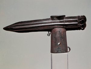 Scythische kunst: bronzen bijl uit de regio Krasnoyark (Siberië en Altai) door Scythian