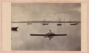 Roeier, jaren 1860 (foto) door Seaver Jr. Chandler