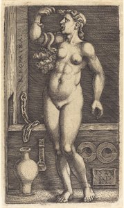 Cleopatra Staand door Sebald Beham