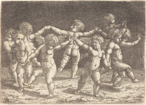 Dans van de Goden van de Liefde door Sebald Beham