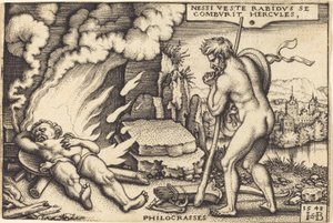 De Dood van Hercules door Sebald Beham