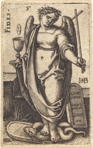 Fides door Sebald Beham
