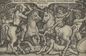 Hercules ontvoert Iole, uit De Werken van Hercules