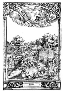 Luna, 1531 door Sebald Beham