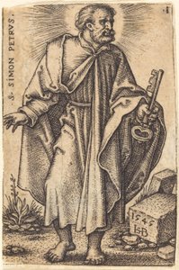 Simon Petrus door Sebald Beham