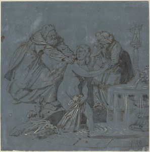 Susanna en de ouderlingen door Sebald Beham