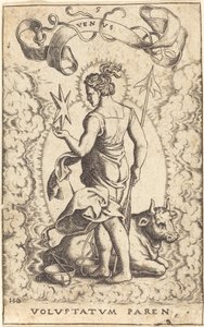 Venus door Sebald Beham