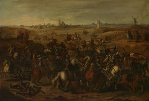 Het gevecht tussen kurassiers, 5 februari 1600, op de Vughterheide