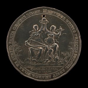 Vrede met Holland [voorzijde], 1654 door Sebastian Dadler