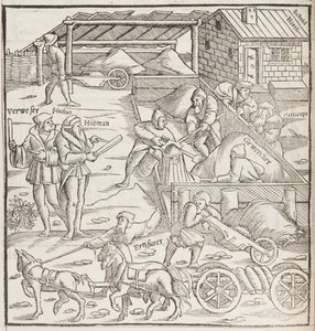 Cosmographia, detail (gravure) door Sebastian Munster