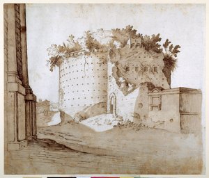 Een Mausoleum door Sebastian Vrancx