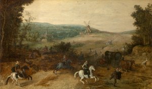 Landschap met Reizigers Aangevallen door Rovers