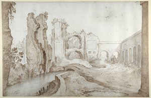 Ruïnes van de Thermen van Titus door Sebastian Vrancx