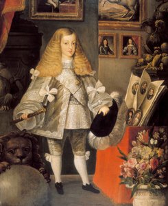 Portret van Karel II van Spanje (1661-1700) als kind (detail)