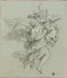 Engel met Putti door Sebastiano Conca