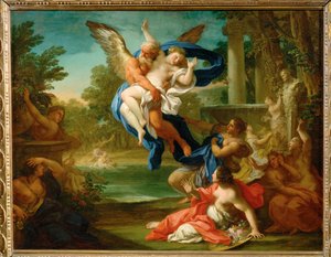 Boree enlevant Orythyie - De verkrachting van Oreithya door Boreas ... door Sebastiano Conca