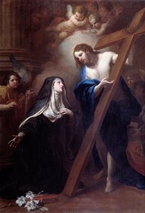 Jezus verschijnt aan Sint Clara van Montefalco