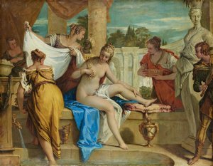 Bathseba in bad door Sebastiano Ricci