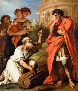 Tarquinius de Oudere raadpleegt Attius Navius, c.1690