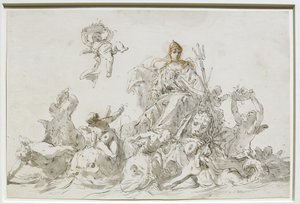 Triomf van Venetië door Sebastiano Ricci