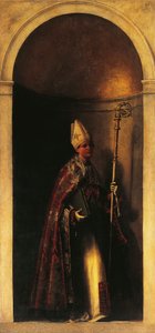 Sint-Lodewijk van Toulouse, decoratie van orgeldeur door Sebastiano del (c.1485 1547) Piombo