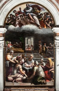 De geboorte van de maagd door Sebastiano del (c.1485 1547) Piombo