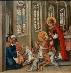 Laatste communie van Maria Magdalena door Seeschwäbischer Meister